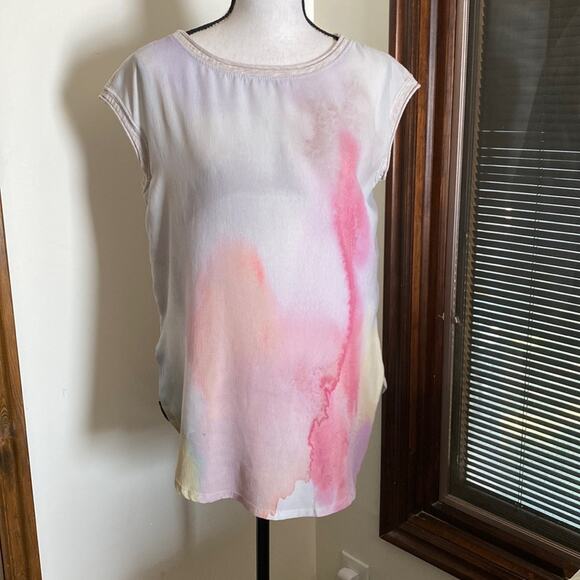 Anthropologie | Watercolor Top Size S - Picture 4 of 9